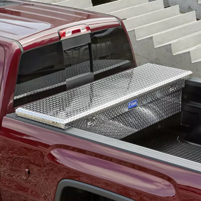 19302652 - : Bed Tool Box, Low Profile, By Uwsandreg for Chevrolet: Silverado 1500, Silverado 1500 LD, Silverado 1500 LTD, Silverado 2500 HD, Silverado 3500 HD | GMC: Sierra 1500, Sierra 1500 Limited, Sierra 2500 HD, Sierra 3500 HD Image