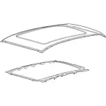 EJ7Z7850202A - Body: Roof Panel for Lincoln: MKC Image