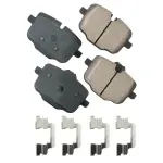 EUR1469 - : Akebono EURO Ultra Premium Ceramic Disc Brake Pad Kit for AKEBONO Image