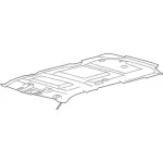 FB5Z7851944DD - Body: Headliner for Ford: Explorer, Police Interceptor Utility Image