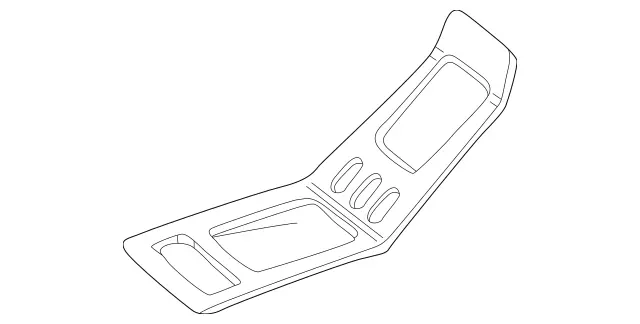 4636801308 - Body: Trim Plate for Mercedes-Benz Image