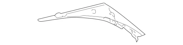 21169016257F85 - Body: Rear Pillar Trim for Mercedes-Benz Image