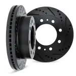 800254203 - : DFC Brake Rotors - Drilled &amp; Slotted - Black for DYNAMIC FRICTION Image