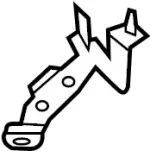 217454GA0A - Cooling System: Reservoir Tank Bracket for INFINITI: Q50 Image