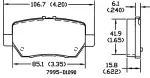 13050882 - Brake: Disc Brake Pad Set for Acura: RL Image