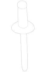 9905692 - Front Doors: Expansion Rivet for Mercedes-Benz: 500SEC, CL500, CL55 AMG, CLA250, GLA250, S430, S55 AMG, SLK230, SLK320 Image