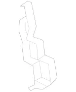 2036800814 - Cowl, Front Panel: Holder for Mercedes-Benz Image