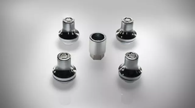 PT27650180 - Wheels: Wheel Locks - Chrome for Lexus: LS500, LS500h, LX600, LX700h Image
