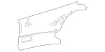 21769095023E72 - Body: Upper Quarter Trim for Mercedes-Benz Image