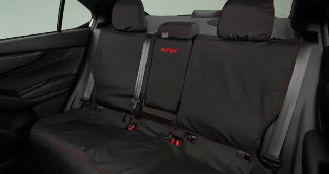 F411SVC021 - Interior: Seat Cover - Rear - Red Stitching for Subaru: WRX Image