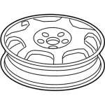 EM2Z1015A - : 2015-2021 Ford Edge - Wheel, Spare for Ford: Edge Image