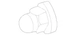 9909150 - Electrical: Tail Lamp Assembly Nut for Mercedes-Benz Image