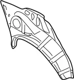 767124Y930 - Body: Wheelhouse for Infiniti Image