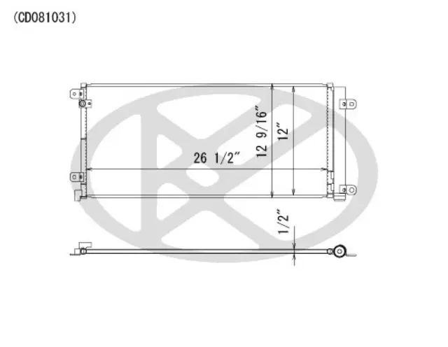 CD081031 - : Koyorad A/C Condenser for Koyo Image