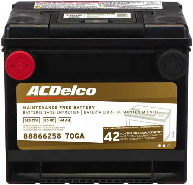 70GA - Electrical, Charging and Starting: Vehicle Battery for ACDelco Image