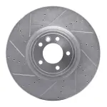 63111029L - : DFC Brake Rotor - Drilled and Slotted - Silver for DYNAMIC FRICTION Image