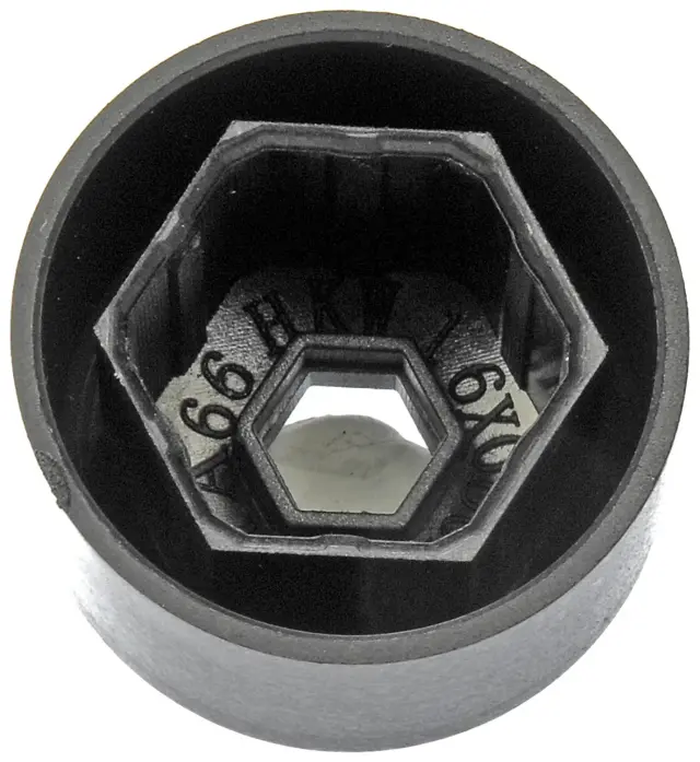 611644 - : Black Wheel Nut Cover, Push Type for Dorman Image