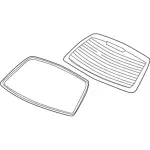 1W6Z7642006AA - Body: Back Glass for FORD Image