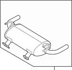 201004GD0D - : Muffler for Infiniti Image