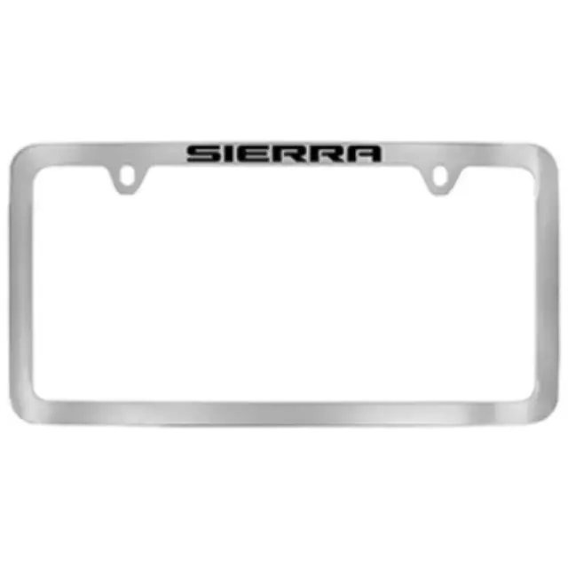 19368091 - Exterior: License Plate Frame, Slim, Chrome, Sierra for GM Image