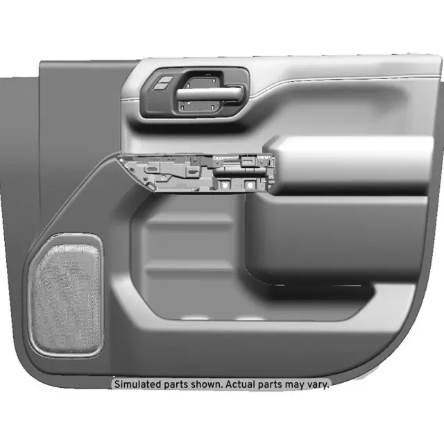 84751638 - Body: Door Trim Panel for Chevrolet: Silverado 2500 HD, Silverado 3500 HD | GMC: Sierra 3500 HD Image