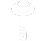 8751 - Attachment Parts: Bolt and Washer Assembly for Mercedes-Benz Image