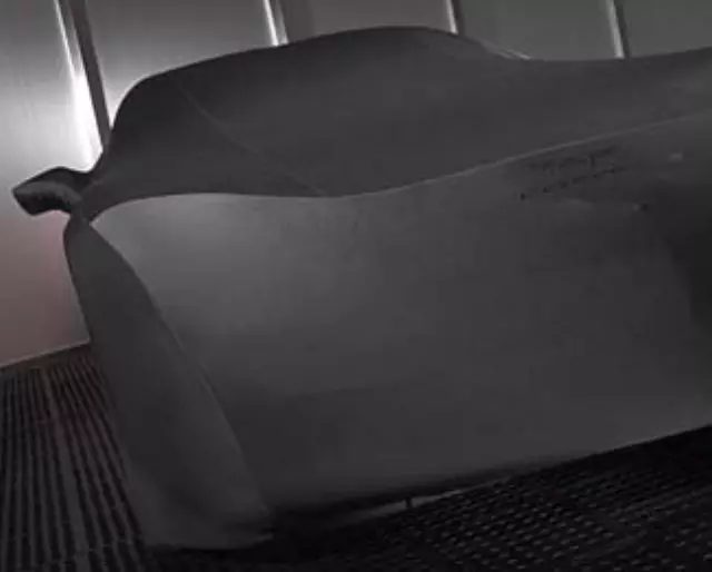 19158372 - Exterior: Vehicle Cover - Black/Silver Flag Logo for Chevrolet: Corvette Image