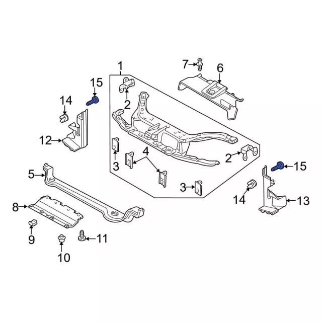 Floor Pan Splash Shield Screw - Ford (W700501S450B)