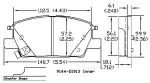 13054351 - Brake: Disc Brake Pad Set for OmniParts Image