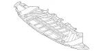 2905240100 - Chassis Sheet Metal/Air Intake: Cover, Engine Comp. Lower for Mercedes-Benz Image