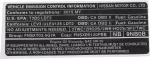 148059NB0B - Body: Emission Label for Nissan Image