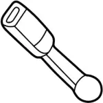 86842AT503 - : Buckle End for Infiniti Image