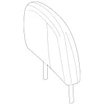 90697012509G99 - Body: Headrest for Mercedes-Benz Image