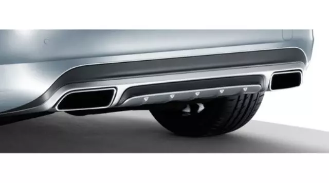 31408991 - Exterior: 2015-2018 Volvo Rear Air Diffuser - Silver for Volvo: S60, V60 Image