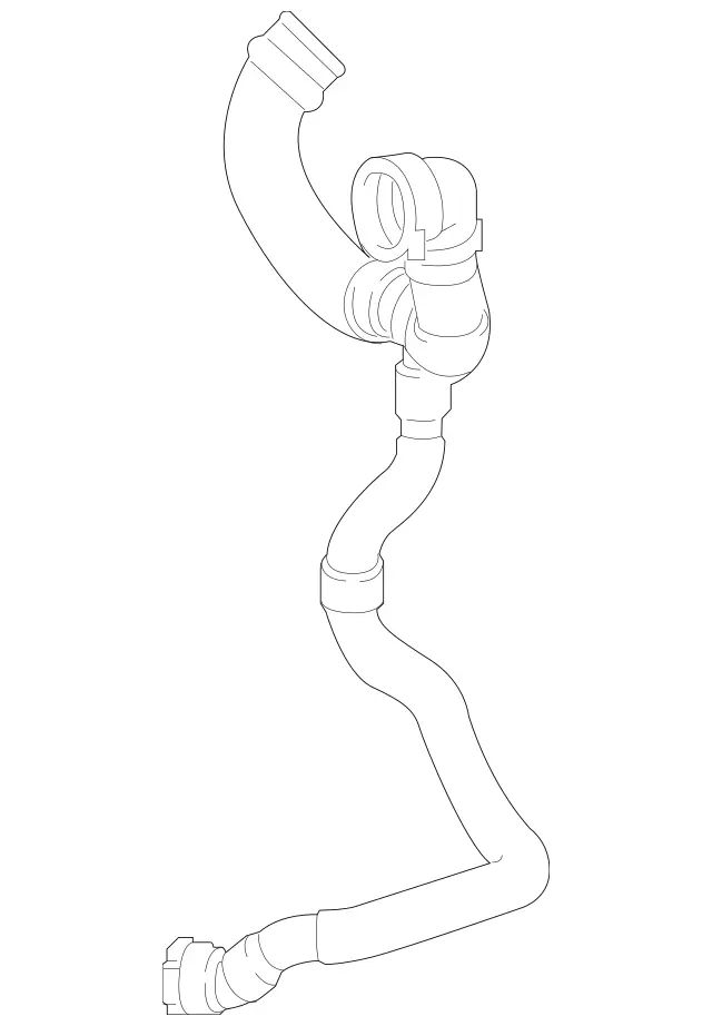 2535014501 - Radiator: Coolant Hose for Mercedes-Benz: GLC63 AMG, GLC63 AMG S Image image