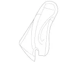 21169001227F79 - Body: Hinge Cover for Mercedes-Benz Image