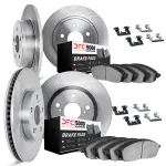651403029 - : DFC Brake Rotor with 5000 Brake Pads and Hardware Kit for DYNAMIC FRICTION Image