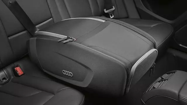 61100H - Interior: Rear Storage Bag - Large for Audi: A3, A3 Quattro, A3 Sportback e-tron, A4 allroad, A4 Quattro, A5 Quattro, A5 Sportback, A6 allroad, A6 Quattro, A7 Quattro, A7 Sportback, A8 Quattro, allroad, Q3, Q4 e-tron, Q5, Q5 Sportback, Q7, Q8, R8, RS e-tron GT, RS3, RS5, RS5 Sportback, RS7, S3, S4, S5, S5 Sportback, S6, S7, S8, SQ5, SQ7, SQ8, TT Quattro, TT RS Quattro, TTS Quattro Image