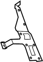 28038CL70B - : AM/FM CD Cassette Bracket for INFINITI: FX35, FX45 Image