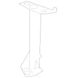 2045241340 - Chassis Sheet Metal Parts/Air Intake: Holder for Mercedes-Benz Image