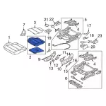 M2DZ78632A23A - Body: Seat Cushion Pad for Ford: Bronco Image