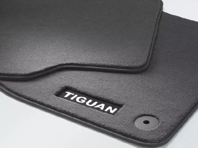 5N0061276PWGK - : Premium Floor Mats No Logo - Black for Volkswagen Image