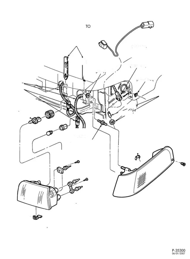F47Z13411A - Electrical: Park Lamp Bulb Socket for Ford Image