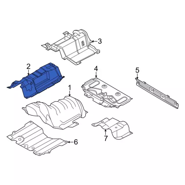 Heat Shield - Ford (LX6Z-7811434-F)