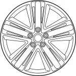 D0C004HK9B - : Wheel, Alloy for Infiniti Image