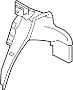 G67514HK0A - Body: Inner Wheelhouse for INFINITI: Q50 Image