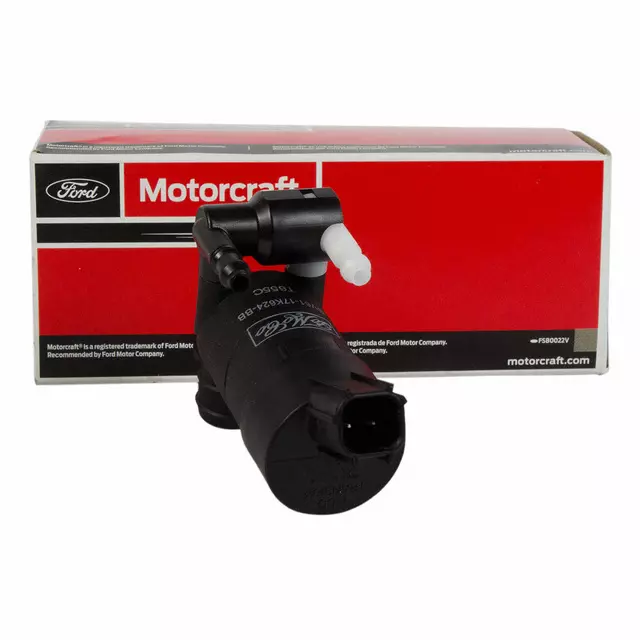 BV6Z17664E - Body: 2012-2024 Ford Washer Pump - Motorcraft (WG-339) for Ford: E-Transit, Focus, Transit-150, Transit-250, Transit-350, Transit-350 HD Image