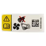 HU5Z8653A - Body: Warning Label for Ford: F-150 Image