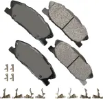 SDF1767 - : Akebono Severe Duty Ultra Premium Disc Brake Pad Kit for AKEBONO Image