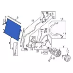 PC3Z19712B - : Condenser for Ford: F-250 Super Duty, F-350 Super Duty, F-450 Super Duty, F-550 Super Duty Image